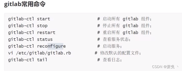 gitlab常用命令