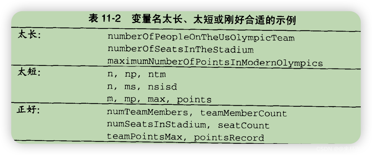 《代码大全2》第11章 变量名的力量_代码大全2 第十一章-CSDN博客