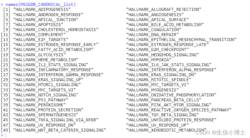 msigdbr hallmarks gsea broad研究所