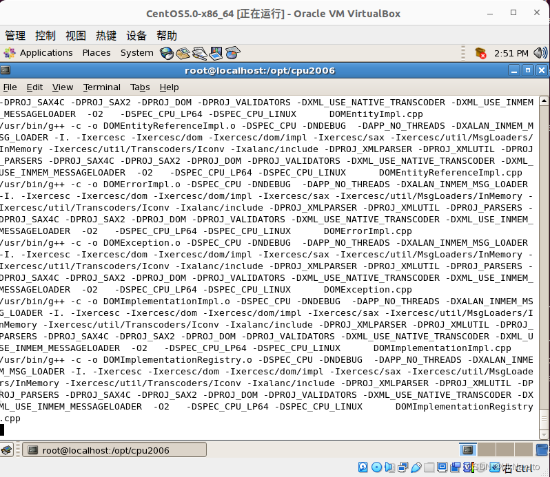 SPEC CPU 2006 在 CentOS 5.0 x86_64 古老系统测试