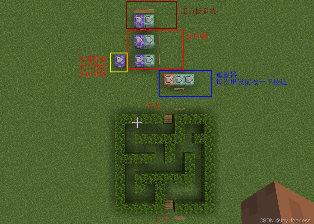 Minecraft 命令方块 迷宫计时器 压力板计时系统 Jay Fearless的博客 Csdn博客