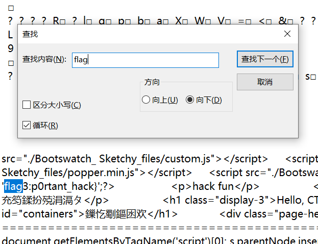 buuctf[第一章 web入门]常见的搜集