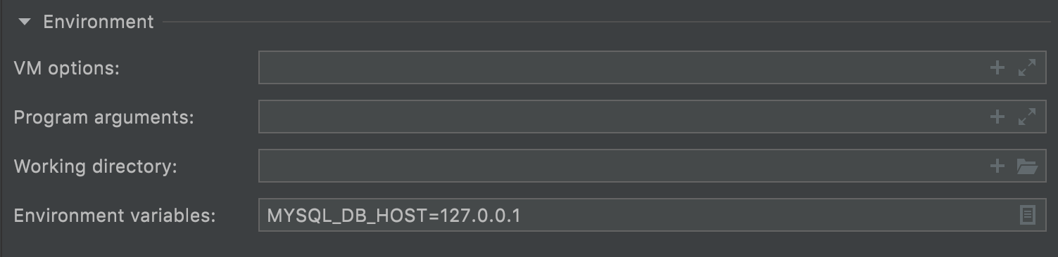 Run Configurations