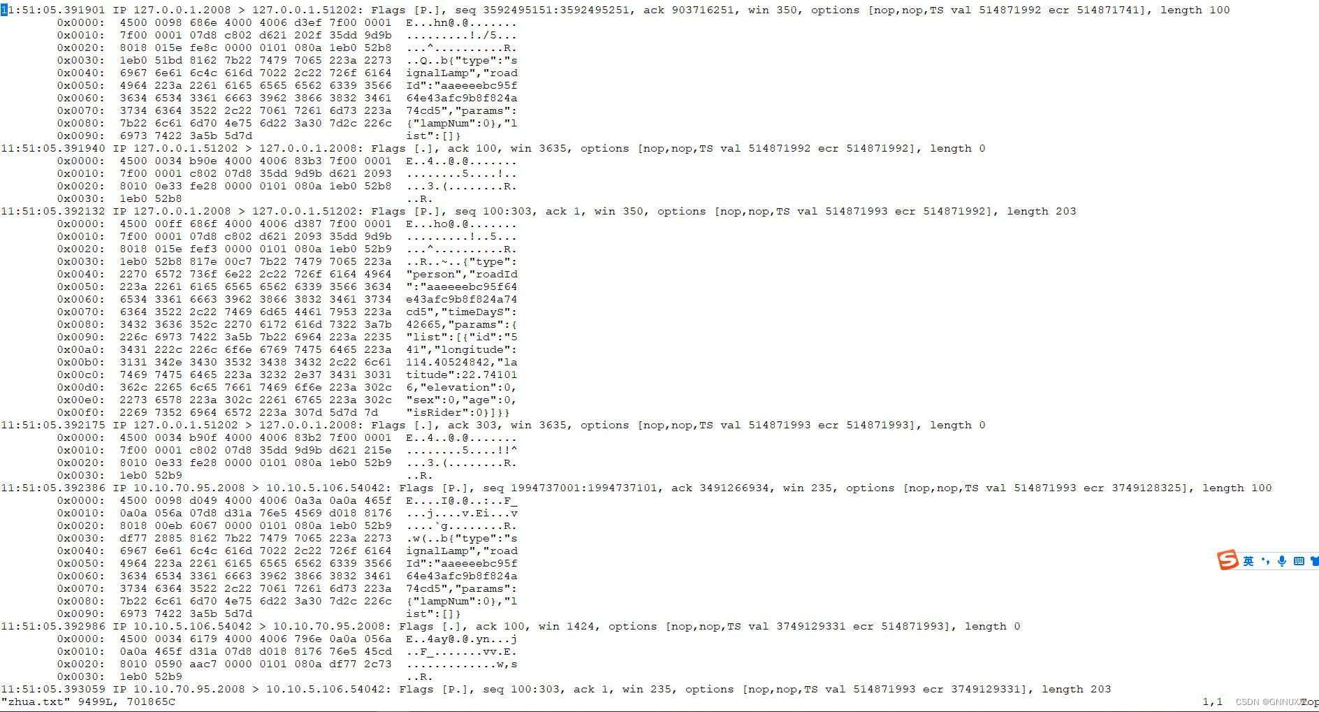 tcpdump 抓包