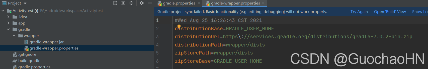 android - could not install gradle distribution from... Android测试 Could not install Gradle distribution from xxxxxx......_could ...