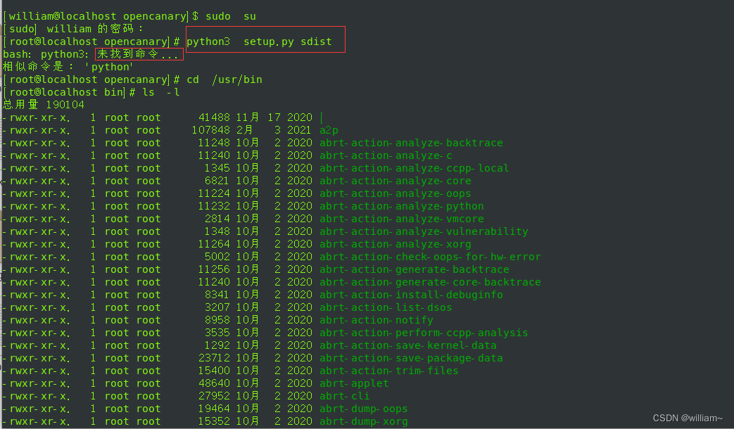 Centos7 安装python3 在root权限下“python3”不能用 Centos7 其它用户无法使用python Csdn博客