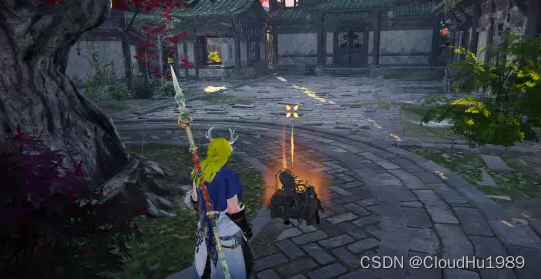 金色落物堆