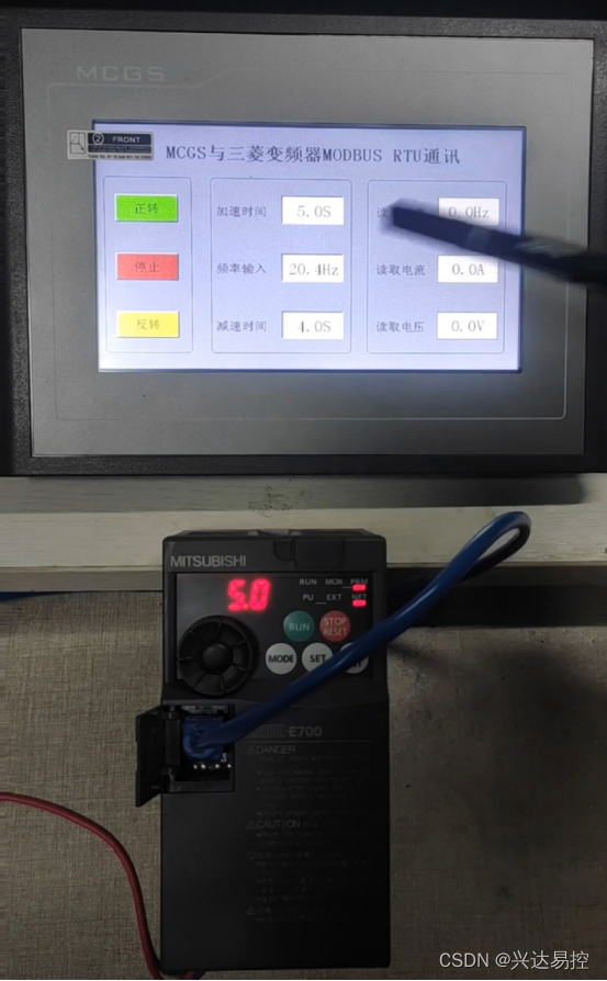 485modbus转profinet网关连三菱变频器modbus通讯配置案例