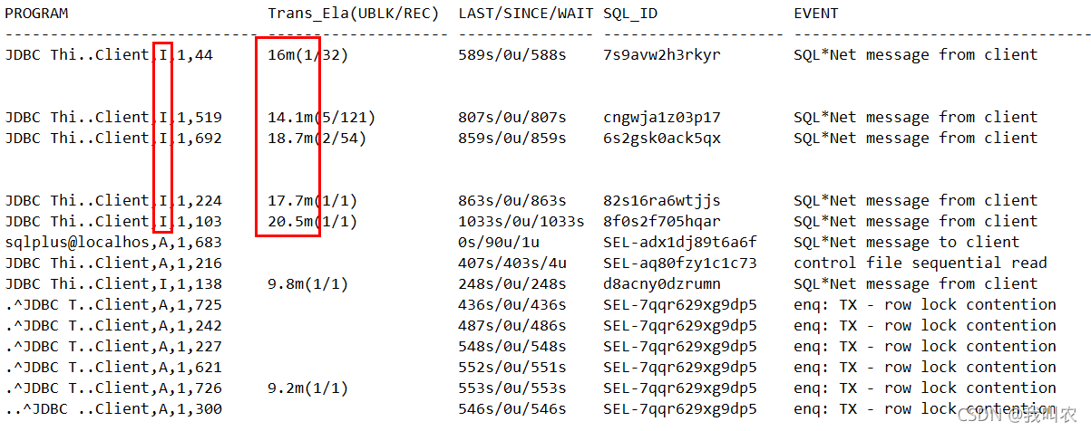 快速查看Oracle数据库session状态_oracle查看session-CSDN博客