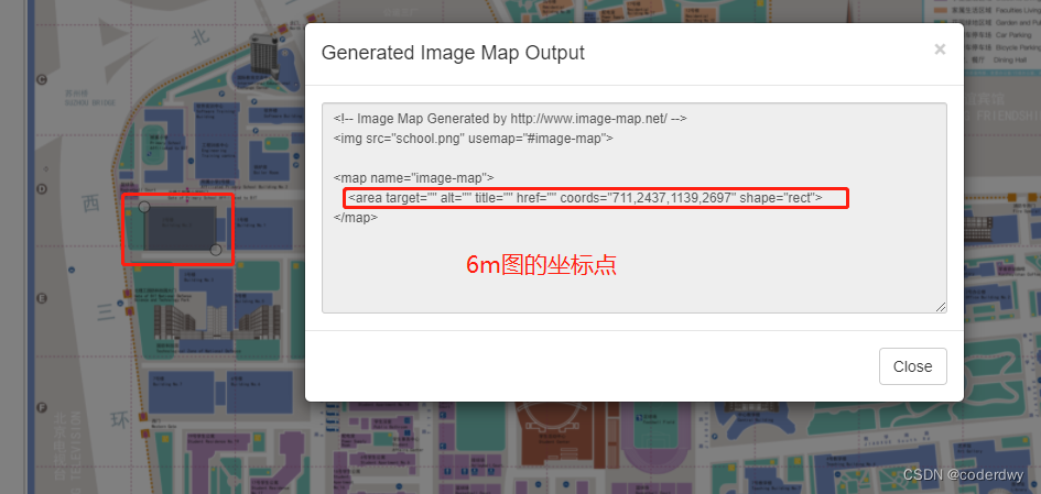 使用image-map编写校区平面示意图