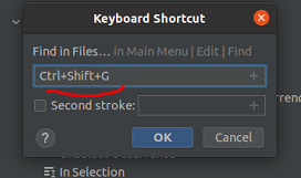 ubuntu20 pycharm 全局搜索ctrl+shift+f失灵