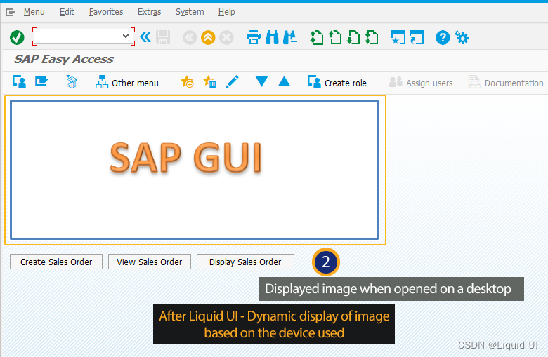 根据客户端设备更改 SAP GUI 布局