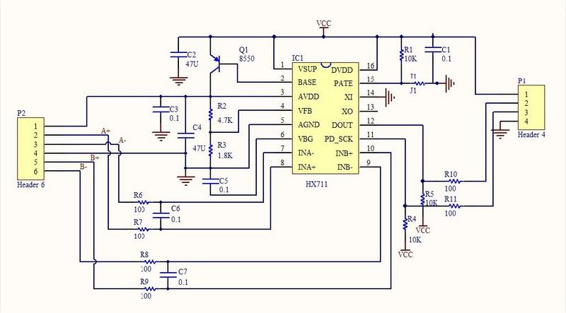 电子秤原理图及pcb图片