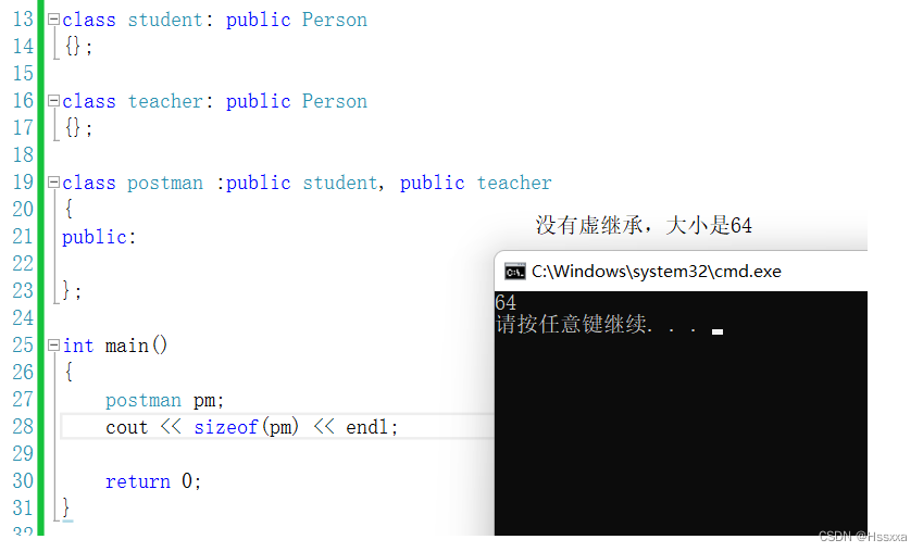 c++之继承_定义一个学憛类student.它继承自person类。 (1) student 类有以下几个变量。 -CSDN博客