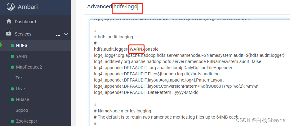 解决Hadoop审计日志hdfs-audit.log过大的问题