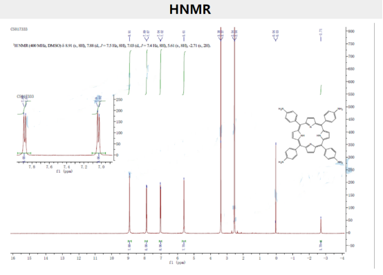 cas22112-84-1/四氨基苯基卟啉/分子式:C44H34N8/分子量:674.79/密度1.350/可作为单体用于合成COF材料