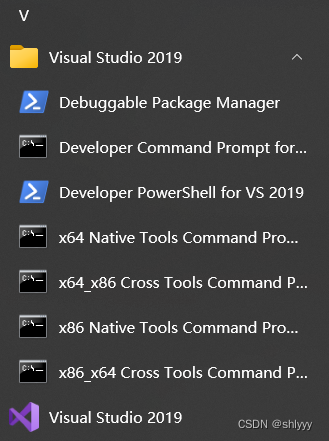 Developer Command Prompt for VS 2019