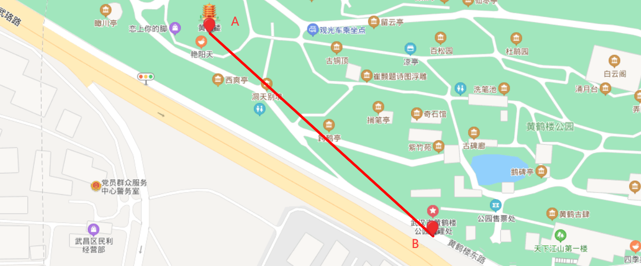 百度地图上的点