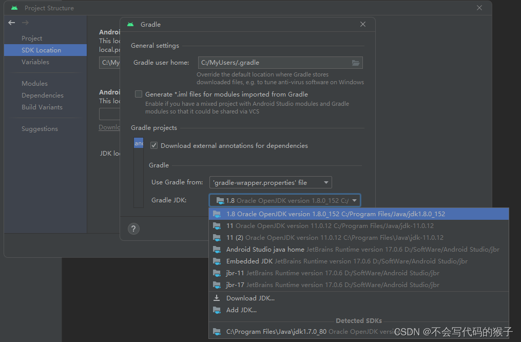 Android Studio SDKGradleJDK等工具的正确使用