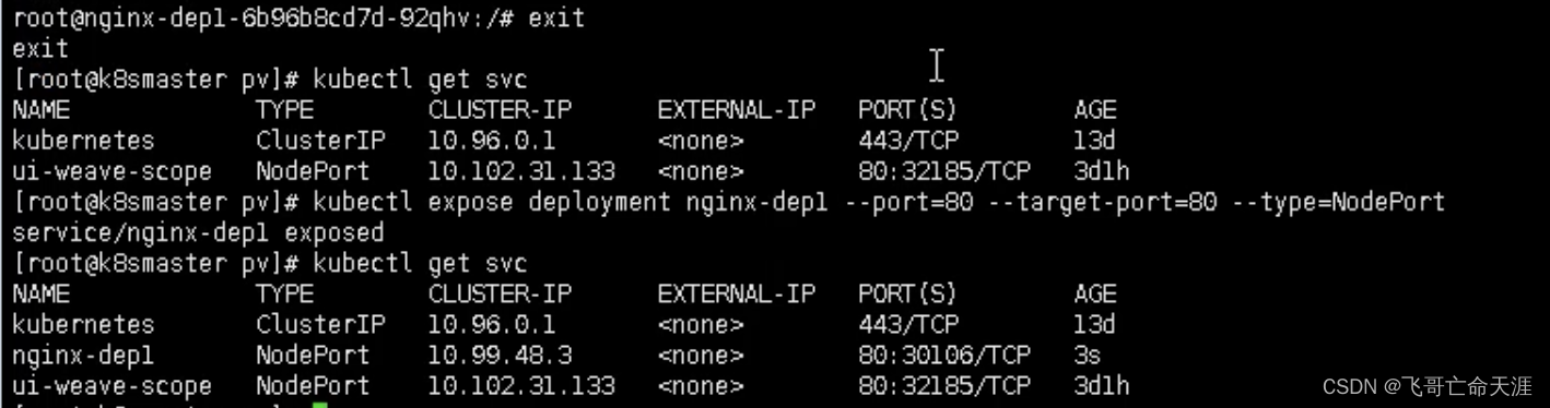 Kubernetes14 ：实际不使用持久化存储(nfs网络存储)