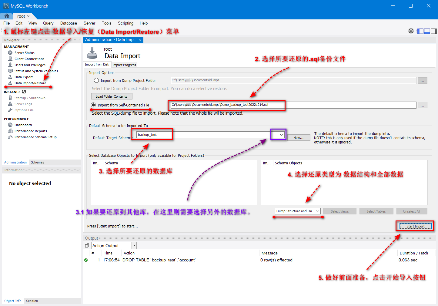 [ MySQL ] 使用 MySQL Workbentch 进行MySQL数据库备份 / 还原（Part 3：备份.sql文件方式）