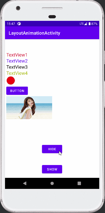 Android View动画之LayoutAnimation的使用