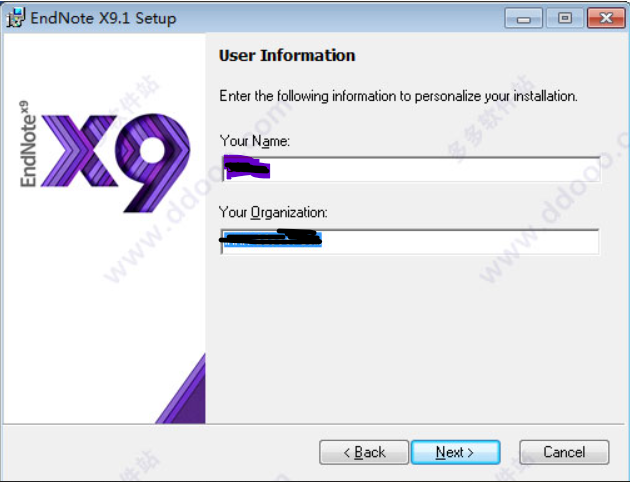 自定义用户名（Your Name）:xxx,组织（Your Organization）www.xxx.com