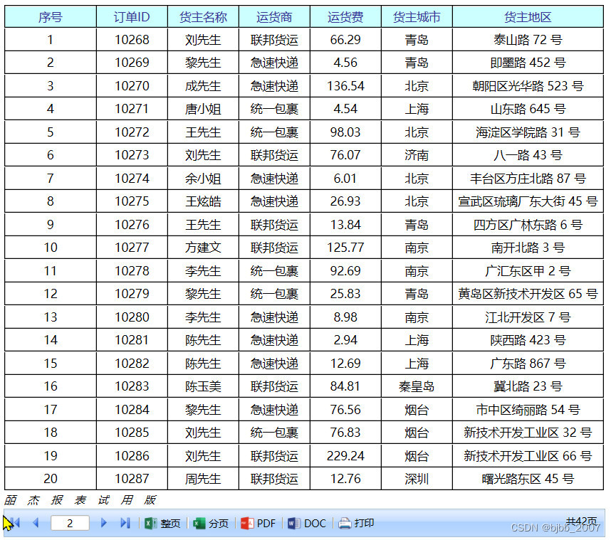 皕杰报表(BIOS Report)中设置序号的方法之一