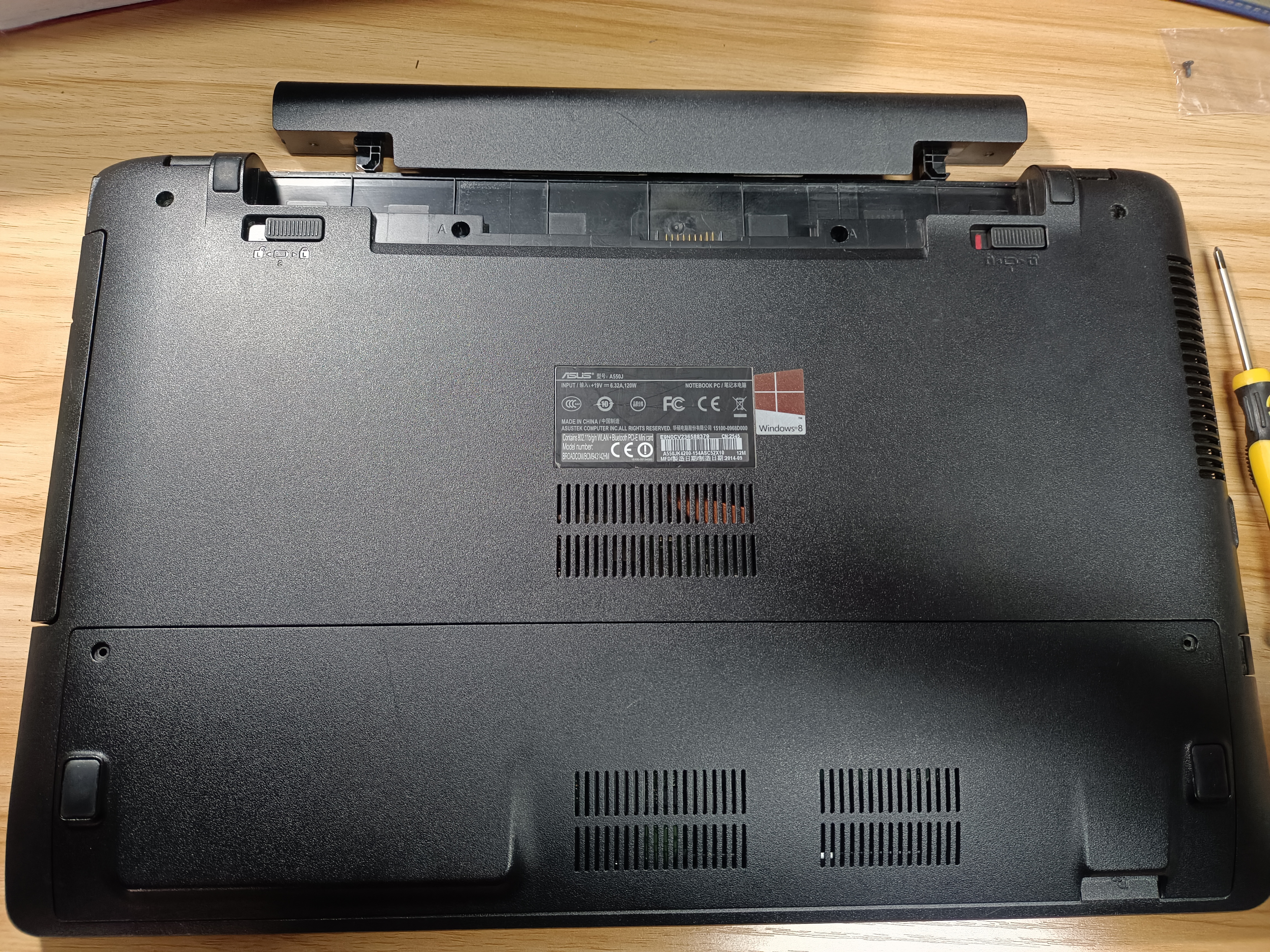 华硕x550jk,i5改进