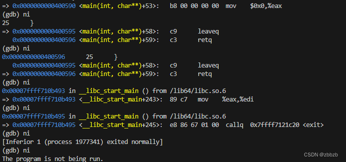 函数调用指令, 返回机制分析(x86_64)