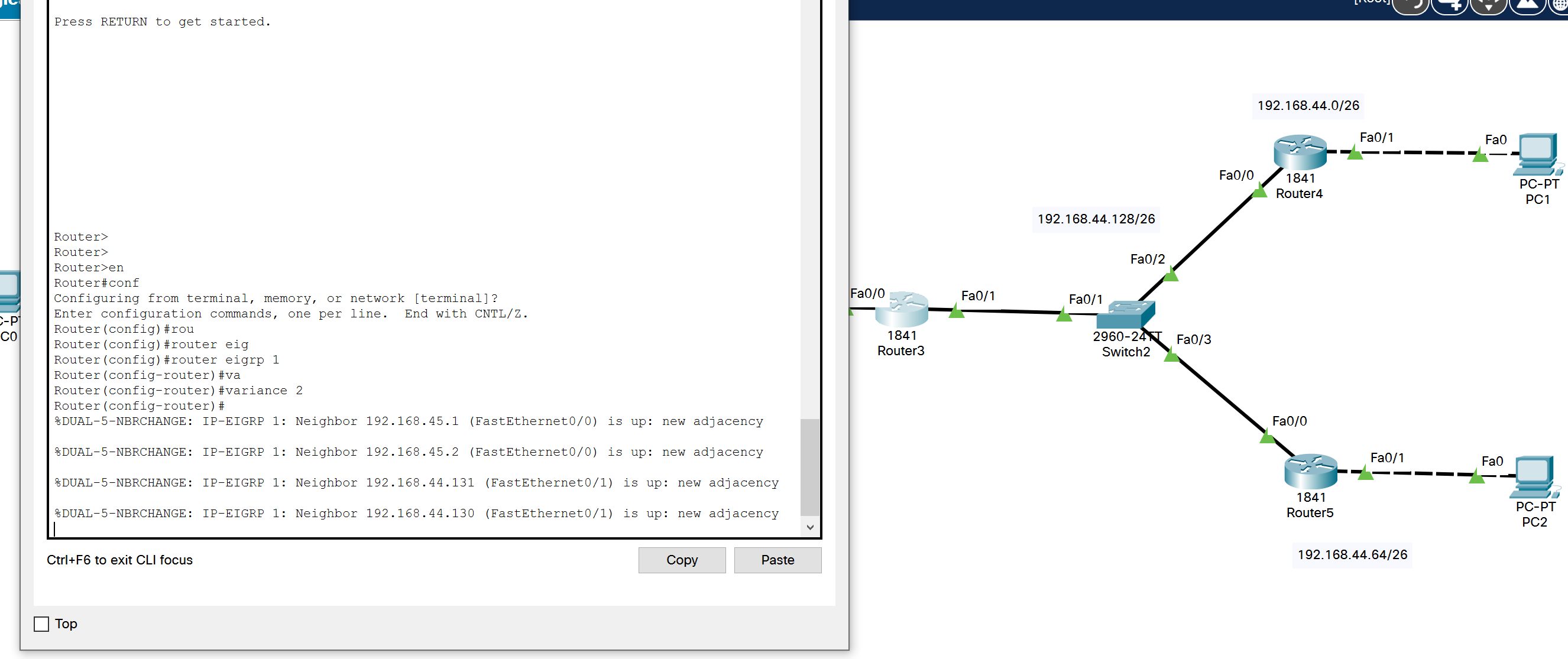 路由交换技术EIGRP基本配置_进入eigrp协议进入全局CSDN博客