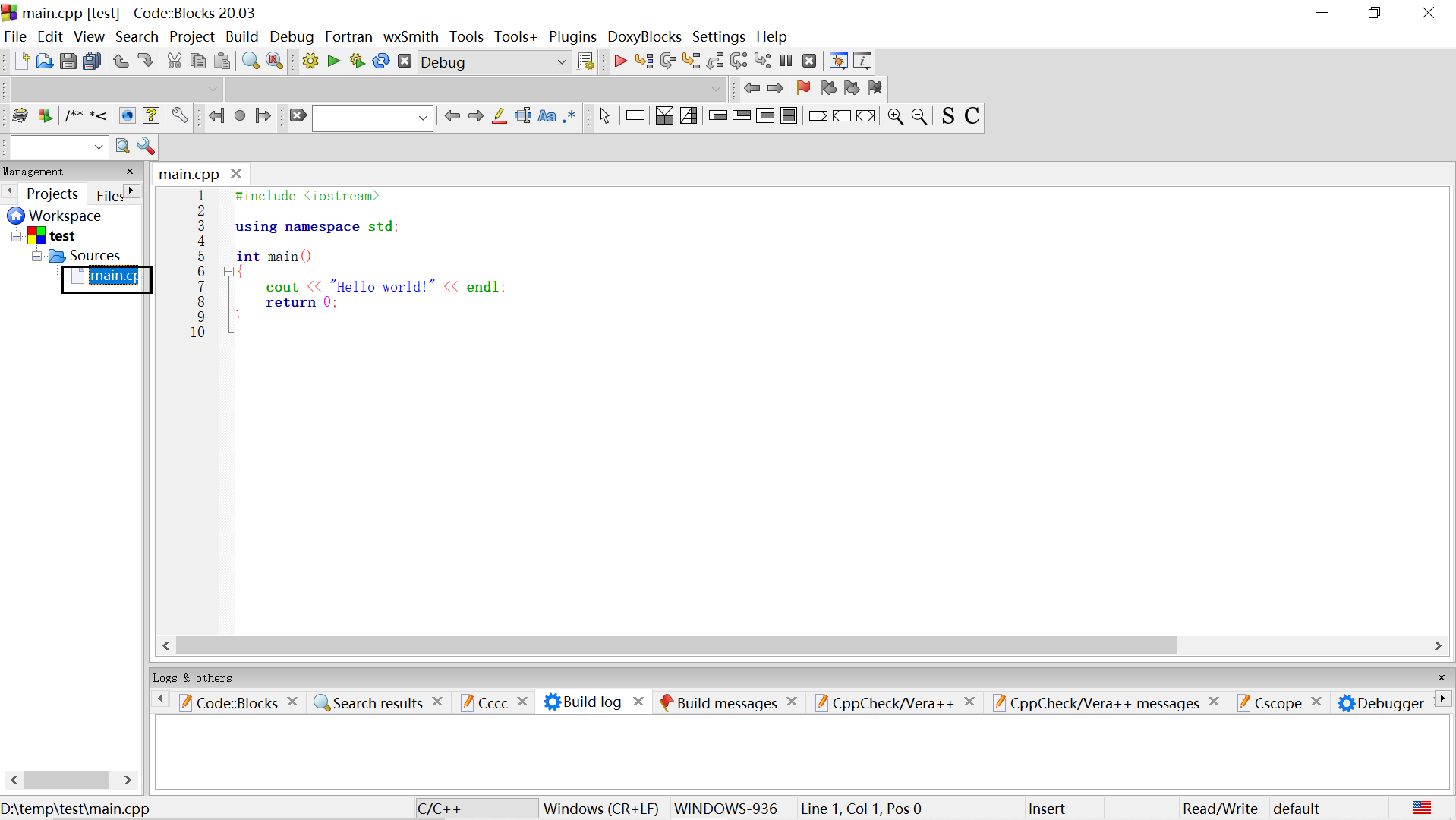 code::blocks安装和汉化包配置