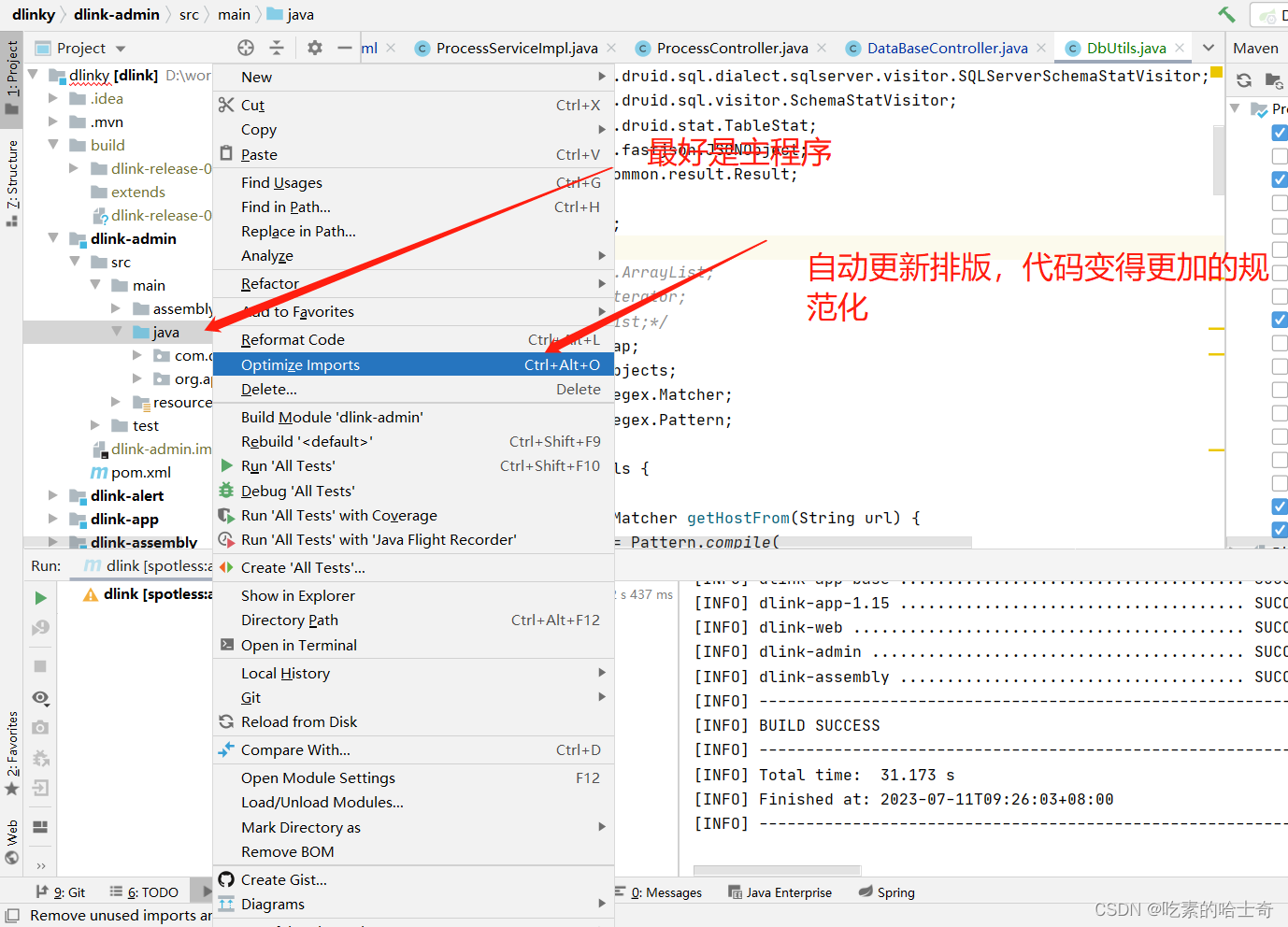 【打包问题】执行mvn spotless:apply之后，import的包被去移除了