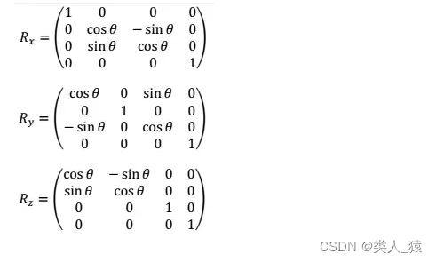 Unity矩阵平移旋转缩放Matrix4x4