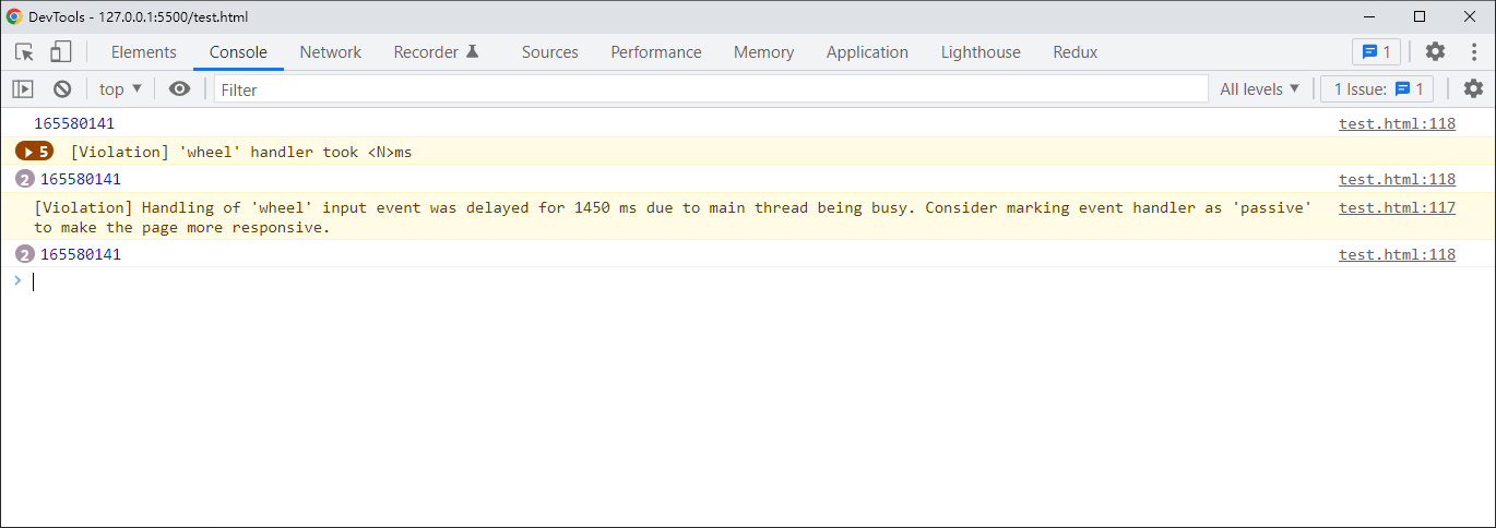 Passive Event Listener