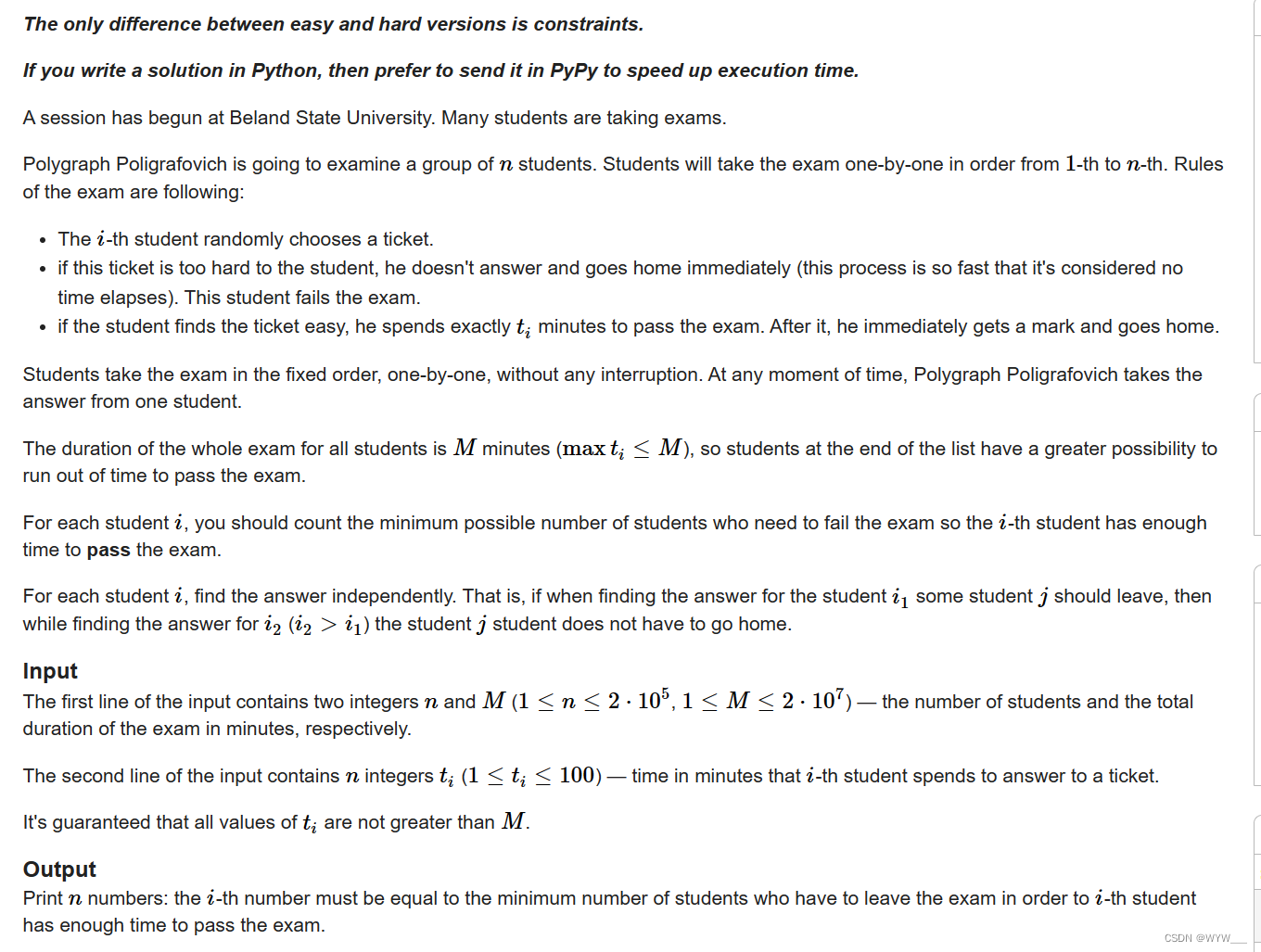 C2. Exam in BerSU (hard version)(思维 + 小数据范围)