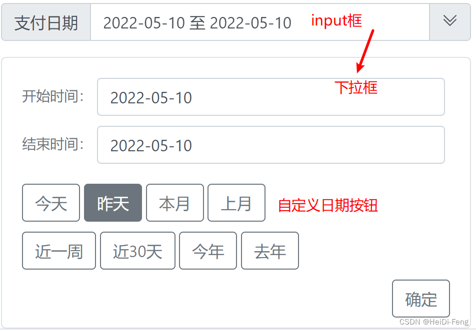 日期选择框