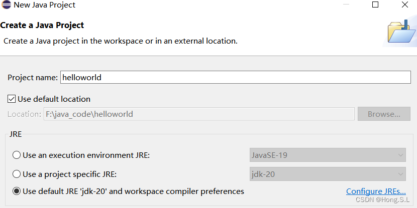 eclipse新手hello world报错：java.lang.module.ClassNotFoundException:_eclipse ...