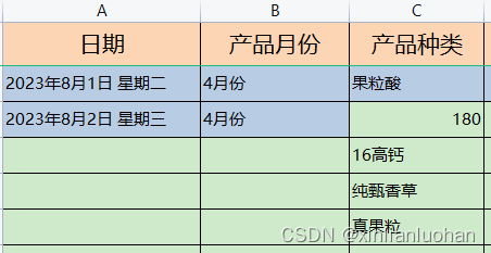 Excel中——日期列后添加星期