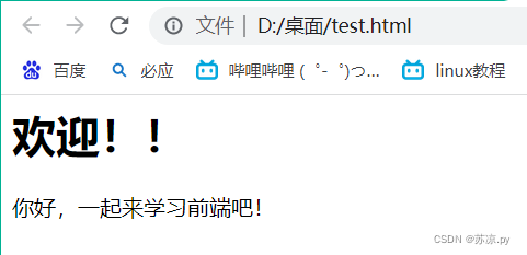 web前端-《初识HTML》(附实例详解)