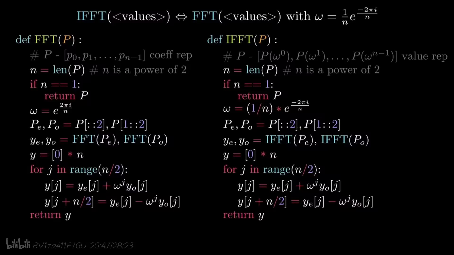 FFT求多项式乘积