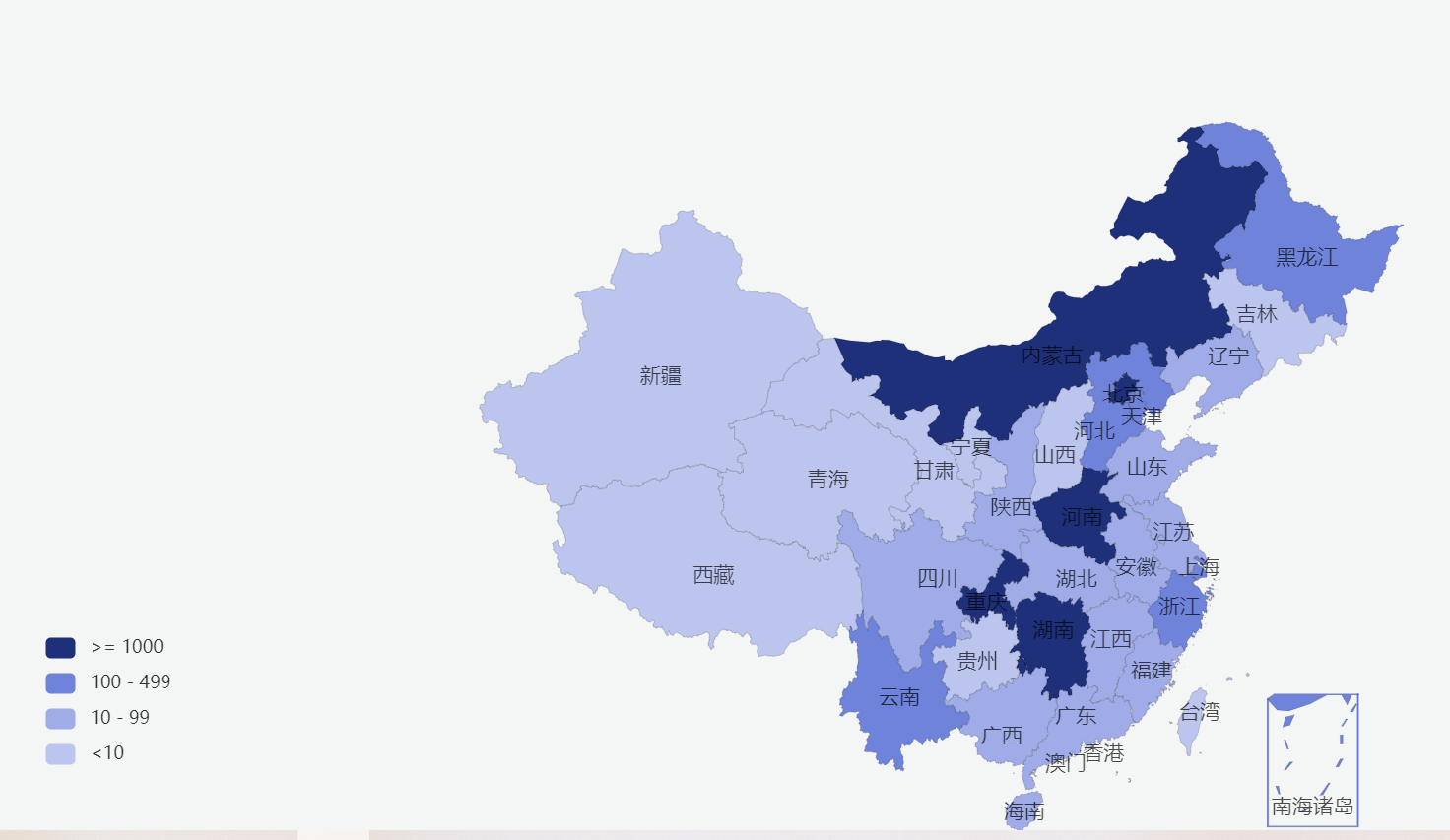 echarts：中国地图实现