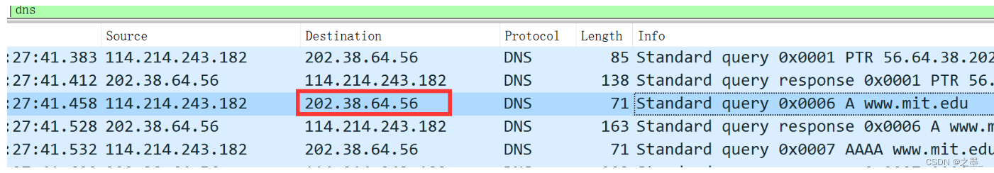 Wireshark DNS实验—Wireshark Lab: DNS v7.0(计算机网络自顶向下第七版)_run nslookup to ...