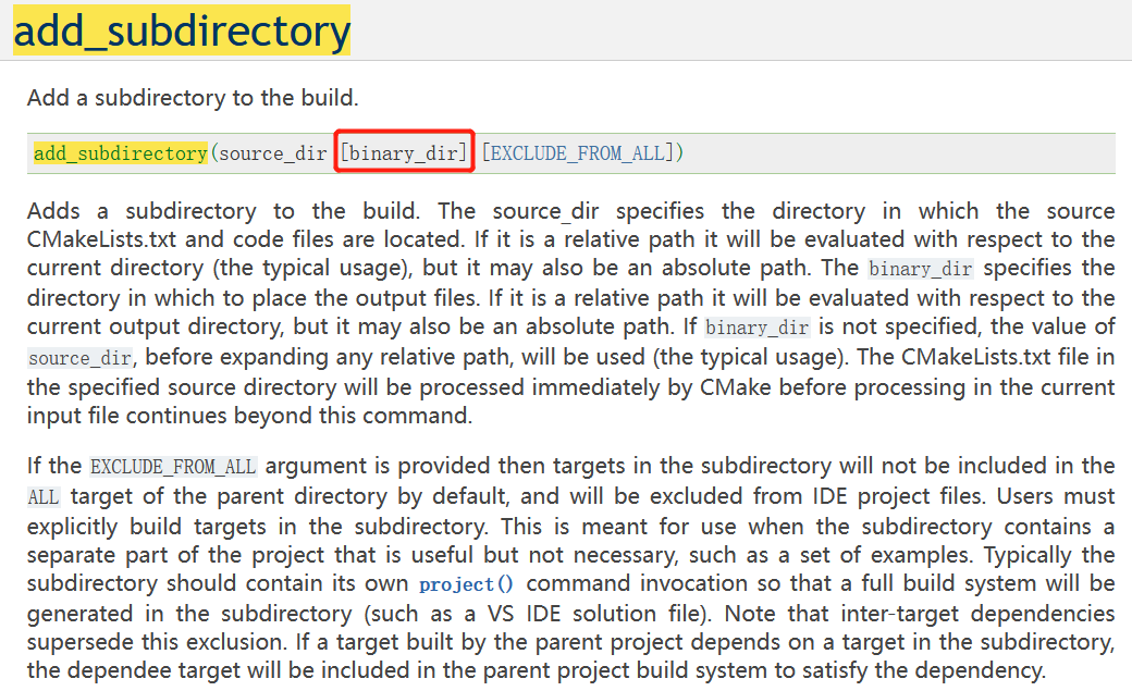 CMake学习（3）—— 使用add_subdirectory()添加外部项目文件夹_when specifying an outof