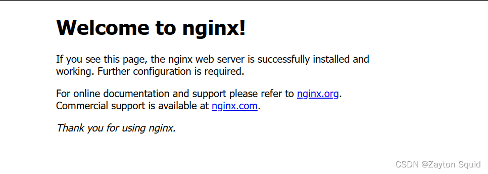 welcome nginx