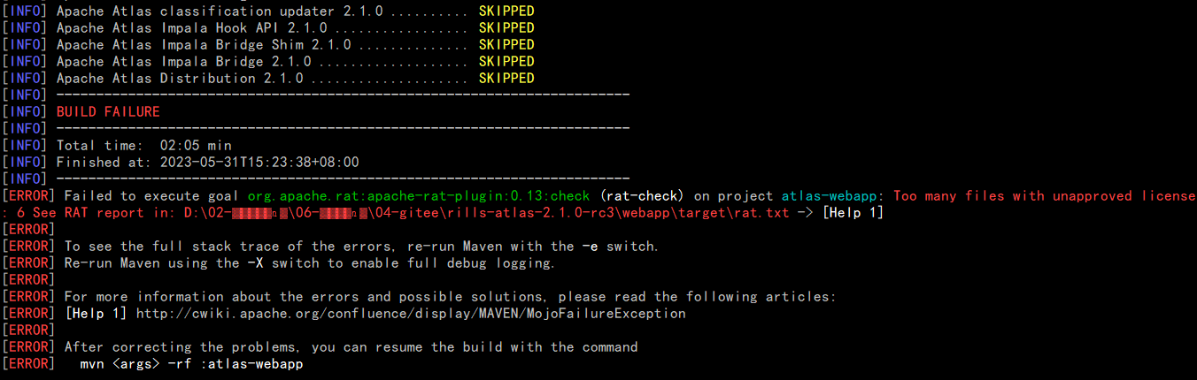 MAVEN - 如果没有License头会报错（apache-rat-plugin）：Too many files with ...