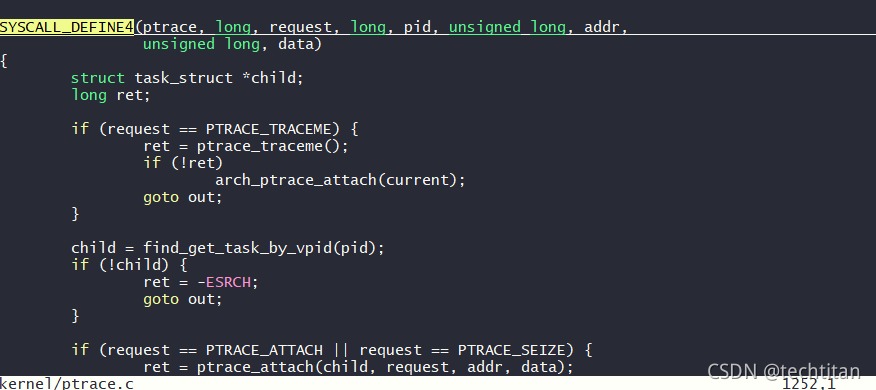 Ptrace Linux linux kernel ptrace 流程梳理-CSDN博客