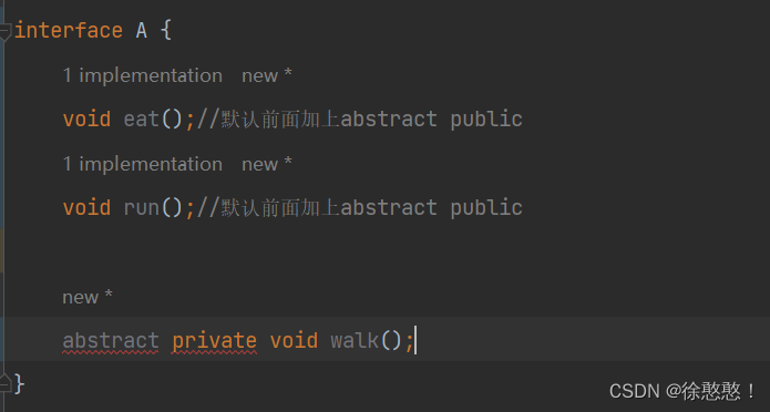 JavaSE 抽象类和接口的特性