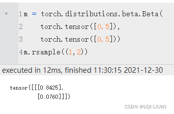 pytorch 笔记：torch.distributions 概率分布相关（更新中）