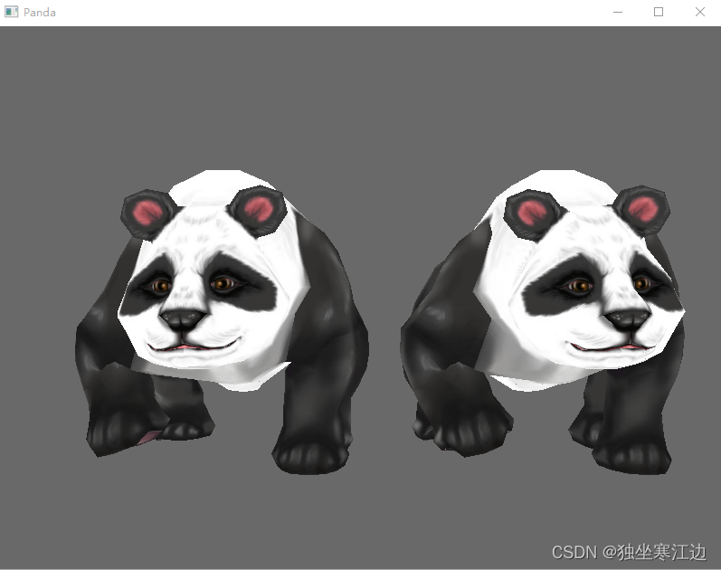 Panda3d导入两个熊猫